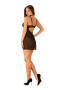 Naktinukai Elizenes Babydoll Czarna + stringi GRATIS!