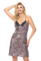 Naktinukai Yamila III (Satin Nightdress) Leopard