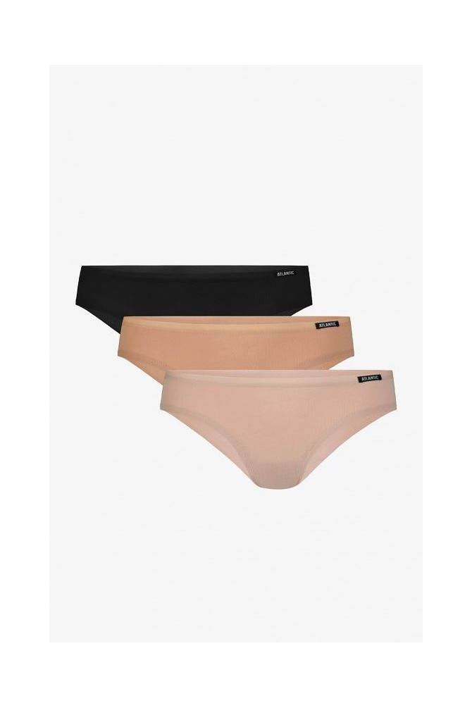 Kelnaitės 3LP-194 Czarno-Beż-Puder 3-Pack Mini back