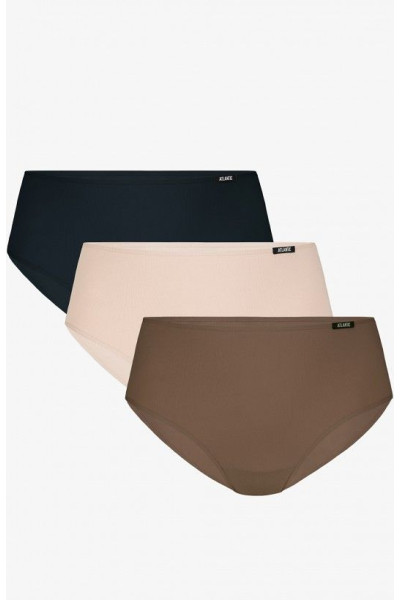 Kelnaitės 3LP-193 Classic Burgund-Lilac-Beż 3-pack