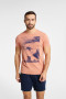 Pižama Fearless 40685-24X Brzoskwiniowo-Granatowa