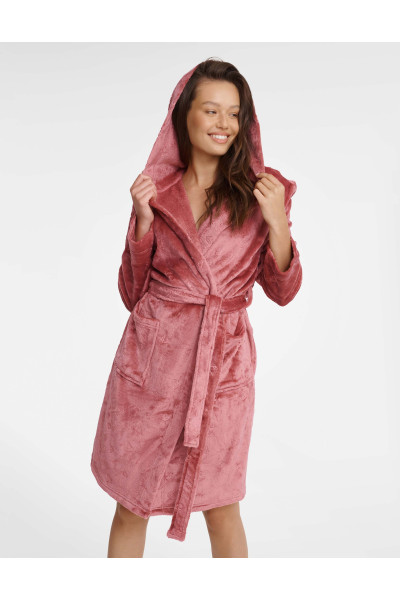 Chalatas Glossy 41066-39X Różowy