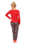 Pižama Santi Long Red
