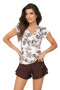Pižama Naomi 1/2 Brown