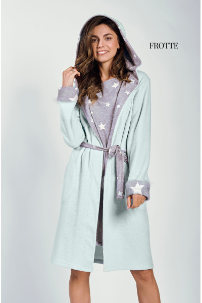 Chalatas Brigitte 3211 Miętowy Frotte