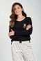 Pižama Polly 3231 Czarna