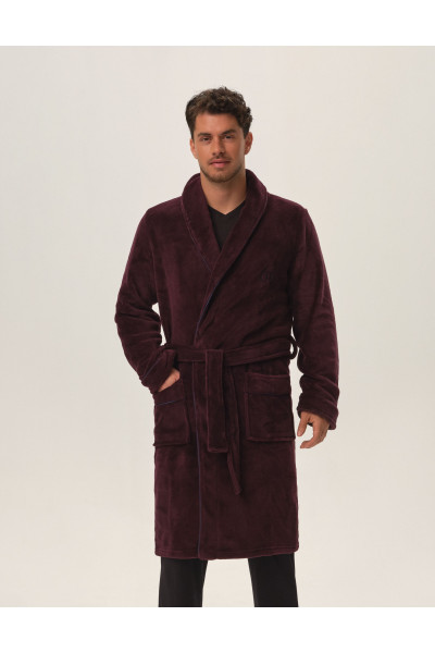 Chalatas Hustle 41935-93X Bordowy