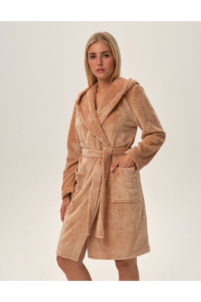 Chalatas Fiora 41954-80X Beżowy