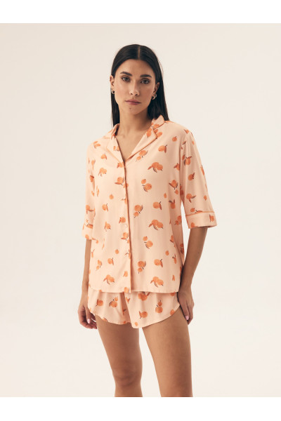 Pižama Naranja 42686 Brzoskwiniowa