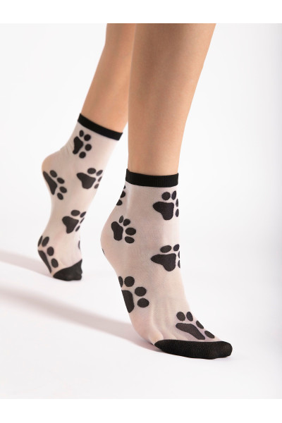 Skarpetki PawPaw 20 Den Black-White