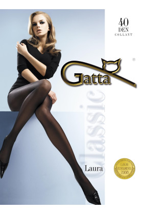 Pėdkelnės Gatta Laura 40DEN Nero - Pėdkelnės lygios