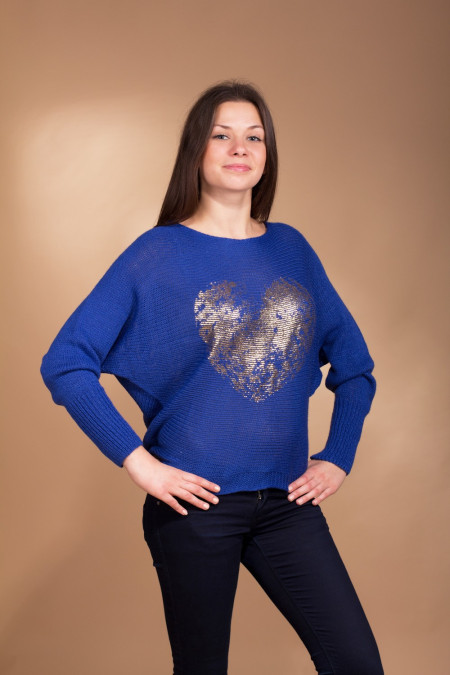 Megztinis Love Safyr kaip foto - Džemperiai