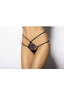 Stringai Leonie Juoda kaip foto - Plus Size