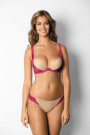 Liemenėlė Sorbet I PU-377 Avietinė su smėline - Push-Up Liemenėlės