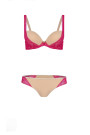 Liemenėlė Sorbet I PU-377 Avietinė su smėline - Push-Up Liemenėlės