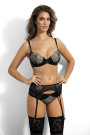 Liemenėlė Black Diamond III PU-429 Juoda su smėline - Kietais kaušelia