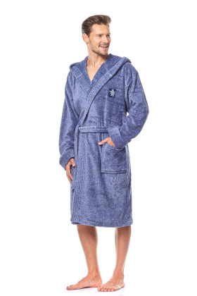 Chalatas Bruce Navy Melange Navy Melange - Chalatai Vyrams