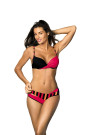 Maudymosi kostiumėlis Tamara M-399-6 Nero-Psycho Red-Nero - Dviejų dal