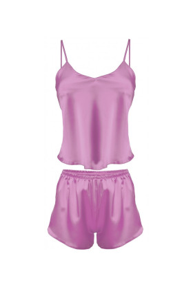 Pižamos komplektas Karen - Rožinė Rožinė (Pink) - Pižamos moterims