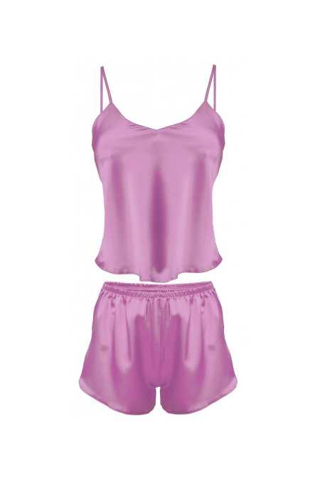 Pižamos komplektas Karen - Rožinė Rožinė (Pink) - Pižamos moterims