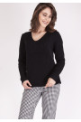 Megztinis Victoria SWE 123 Black Juoda - Džemperiai