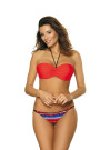 Maudymukas Angela Shock Red su dvigubu push up efektu - Dviejų dalių m