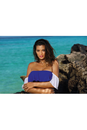 Maudymosi liemenėlė (Topas) Grace Dandy-Bianco M-488 (5) - BANDEAU mod