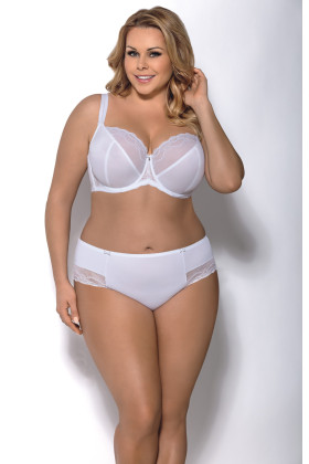 Liemenėlė Adele K324 Balta - Plus Size