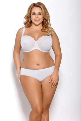 Kelnaitės Adele K326 Baltos Balta - Plus Size