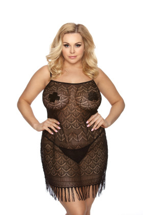 Palaidinė Geali Juoda - Plus Size