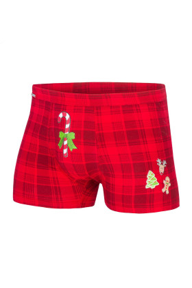 Apatiniai Šortai Candy Cane 017/42 Merry Christmas Raudona - Apatiniai
