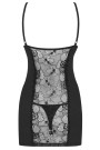 Naktinukai Heartina Chemise + siaurikės! Juoda - Seksualūs Naktinukai