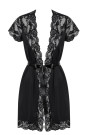 Peniuar Black Swan 810/PEI/1 Juoda - Trumpi chalatai