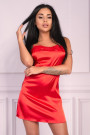 Komplektas Jacqueline Red (chalatas, naktinukai, kelnaitės) Raudona - 