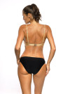Maudymosi kostiumėlis Nela Nero-Nude M-610 (2) Perlų aukso-juodos spal