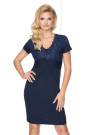 Naktinukai Gia Navy Blue Quenn Size Mėlyna tamsiai - Naktinukai