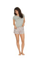 Pižama Favor 38060-90X grey-rose Pilka su rožine - Pižamos moterims