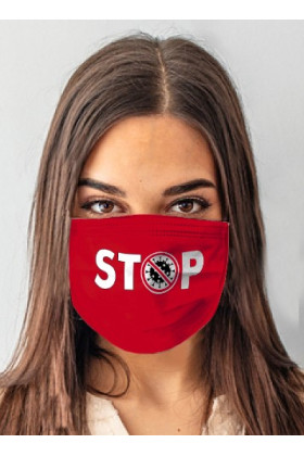 Kaukė ANS-S 116 Stop Red Raudona - Teminiai  Kostiumai