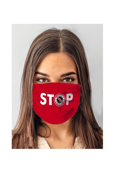 Kaukė ANS-S 116 Stop Red Raudona - Teminiai  Kostiumai