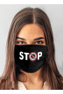 Kaukė ANS-S 115 Stop Black Juoda - Teminiai  Kostiumai