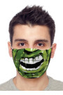 Kaukė ANS-H 109 Hulk Žalia su juoda - Teminiai  Kostiumai