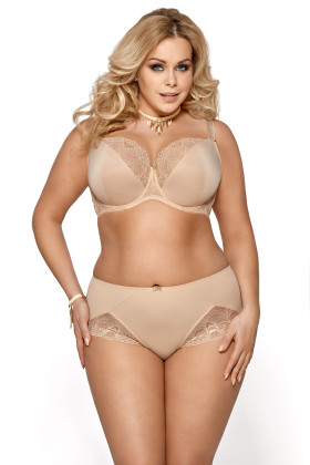 Liemenėlė Casablanca K425/1 Beige Smėlio - Minkštos Liemenėlės