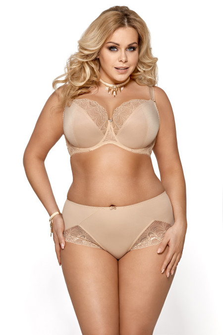 Liemenėlė Casablanca K425/1 Beige Smėlio - Minkštos Liemenėlės