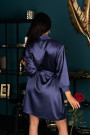 Chalatas Edelina Navy Blue Navy mėlyna - Trumpi chalatai