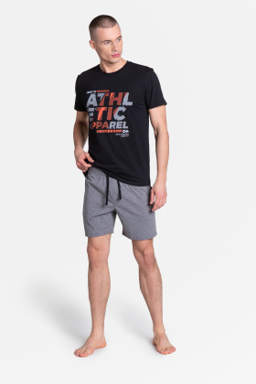 Pižama Lang 38865-99X Black-Grey Juoda su pilka - Vyriškos Pižamos