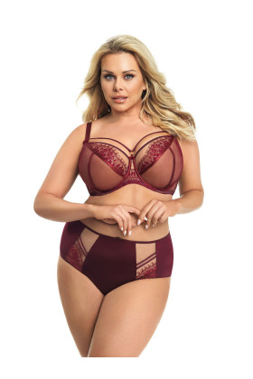 Liemenėlė Paradise K496 Bordowy Bordo - Minkštos Liemenėlės