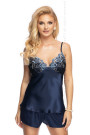 Komplektas Elodie Navy-blue Navy-Blue - Pižamos moterims