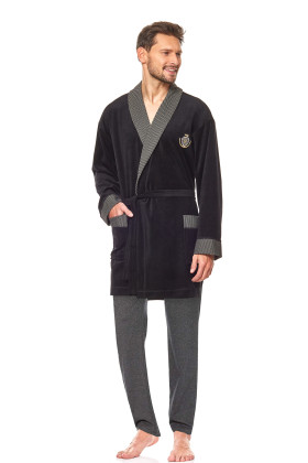 Chalatas 9101 BJ Black Juoda - Chalatai Vyrams