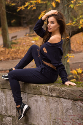 Laisvalaikio komplektas Siment Navy Blue - Sportas ir joga