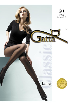 Pėdkelnės Gatta Laura 20DEN Nero - Pėdkelnės lygios